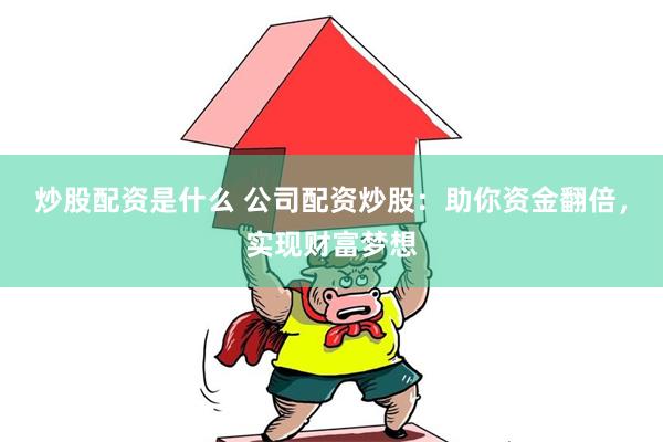 炒股配资是什么 公司配资炒股：助你资金翻倍，实现财富梦想