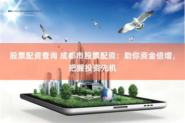 股票配资查询 成都市股票配资：助你资金倍增，把握投资先机